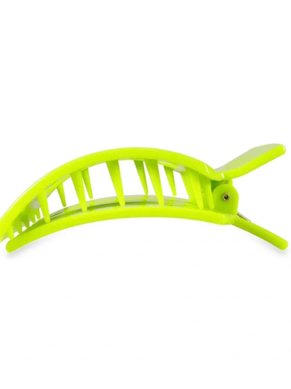 Teleties Neon Green Hair Clip - Medium